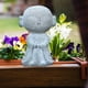 thumbnail image 3 of Pequeña es de Buda monje, manualidades de s chinas coleccionables Feng monje estatuilla para decoración de jardín de yoga al aire Calvo Soledad Estatua de Buda monje, 3 of 6