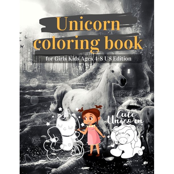 Download Paperwithb Publishing - Unicorn Coloring Book For Girls ...