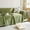 Corduroy:forest Green, variant on Chenille Sofa Cover for 3 Cushion Couch - Corduroy Jacquard Slipcover, Simple Seat Protector, Loverseat and Futon Cover 71" X150", Dark Grey
