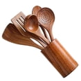 thumbnail image 2 of Greenadscape Small Cooking Utensils Set Coffee Wood Plastic 1 Set 6Pcs 11.0X3.1X0.5In, 2 of 6