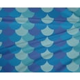 thumbnail image 4 of oneOone Polyester Lycra Blue Fabric Scales Geometric Sewing Craft Projects Fabric Prints By Yard 56 Inch Wide, 4 of 4