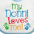 thumbnail image 4 of Inktastic My Nonni Loves Me Boys or Girls Baby Bib, 4 of 4