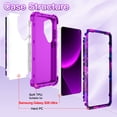 thumbnail image 5 of CASEFIV for Samsung Galaxy S26 Ultra Case,Glow in The Dark,Shockproof Protection Hard PC Soft Flexible TPU Bumper Drop Protective Protective Phone Cover Case for Galaxy S26 Ultra,Purple Butterfly, 5 of 7