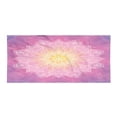 thumbnail image 1 of Mandala Camping Towel, Digital Mandala Psychedelic Hidden Magic Force of Life, Quick Dry Lightweight Ultra Compact Microfiber for Backpacking Hiking, Fuchsia Yellow, by Ambesonne, 1 of 2