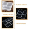 thumbnail image 2 of Toyvian Set of 4 Clear Plastic Storage Boxes with Dividers for Organizing Cosmetic Accessories and Small Hardware Parts, 2 of 8
