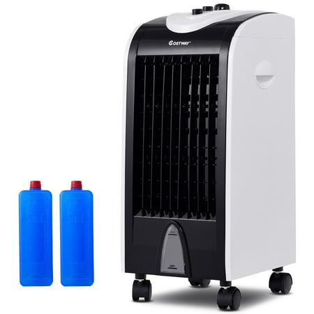 Costway Evaporative Portable Air Conditioner Cooler Fan Humidify W/Filter Knob