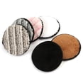 thumbnail image 3 of Esponja Limpia Del Del Cojín Del Desmaquillador Lavable Facial Reutilizable Blanco negro Yinane Almohadillas removedor de maquillaje reutilizables, 3 of 8