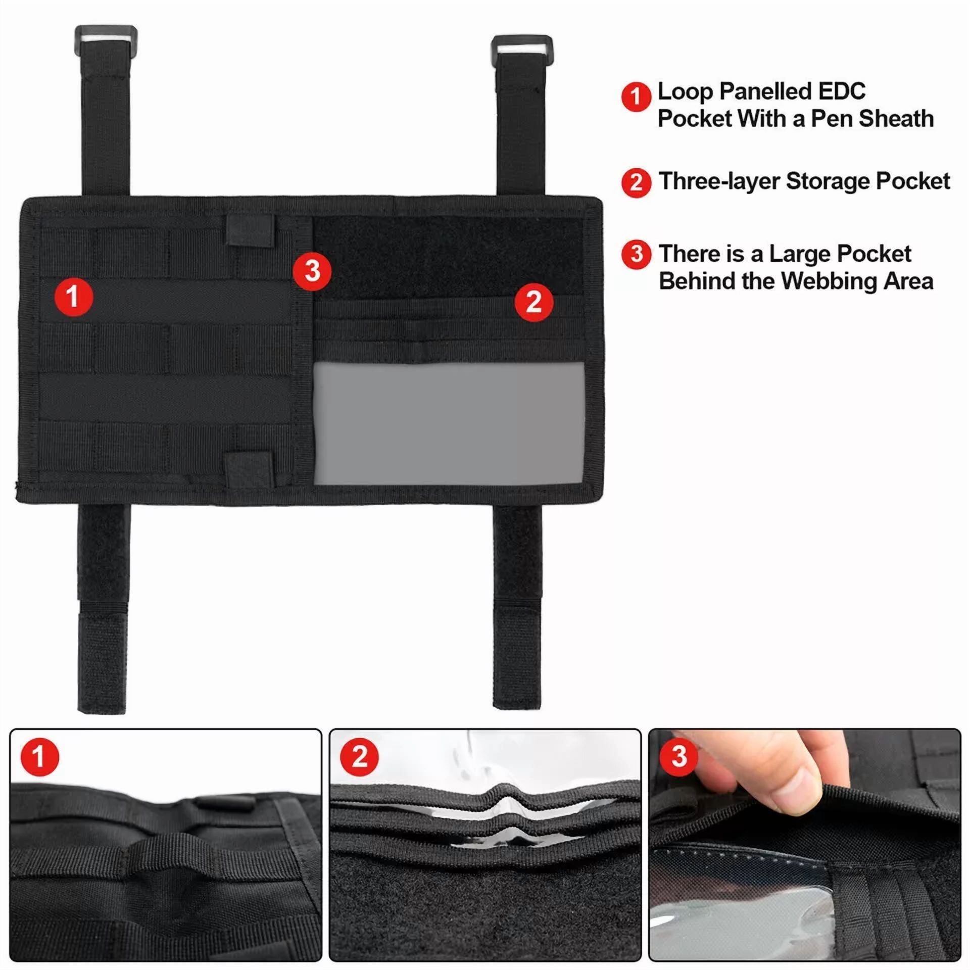 New Tactical Molle Car Sun Visor Organizer Visor Panel Storage Pouch Holder Us