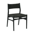 thumbnail image 2 of Pasadena Erie 7 Piece Oval Dining Set in Walnut and Black Finish with Paper Cord Chairs, 2 of 8