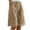 Khaki, variant on Women's Linen Shorts,Womens Hiking Shorts Womens Trouser Shorts Vacation Shorts Dressy Bermuda Shorts Muslin Shorts Women Gym Shorts Wide Leg Linen Shorts Plus Size Shorts For Women Brown 2XL