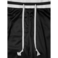 thumbnail image 3 of Ma Croix Mens Athletic Three-Tone Basketball Active Mesh Shorts, 3 of 6