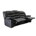 thumbnail image 4 of Sillon Reposet Reclinable 3 Cuerpos Midtown Concept Tapizado en Simil Cuero Negro, 4 of 5