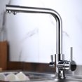 thumbnail image 1 of Grifo de agua potable con rociador doble Grifos de fregadero de cocina para sistema de filtración de agua, 1 of 5