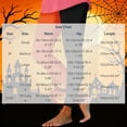 thumbnail image 3 of Ghalytn Women's High Waist Orange-Black Split Color Stretch Leggings, Halloween Costume Skinny Pants, 3 of 5