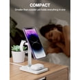 thumbnail image 6 of Miroddi Magnetic Wireless Charging Station Compatible for iPhone, Apple Watch, AirPods, 3-in-1 Wireless Charging Stand with 20W Quick Charger, Gifts for Him Her, White, 6 of 7