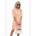 thumbnail image 4 of V Neck Casual Shift Dress Orange XL, 4 of 7