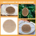 thumbnail image 3 of SHOWERORO 6pcs Diy Cross Stitch Chip Pendants Elegant Craft Boards For For Jewelry Making And Home Decor, 3 of 5