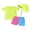 Fluorescent Yellow, variant on BemeyourBBs Toddler Baby Boy Girl 2 Pieces Swimsuit with Sun Hat Newborn Infant Bathing Suit Short Sleeve Rash Guard Set Zipper Swim Tops and Turtle Crab Dinosaur Print Swimming Trunks Shorts Set