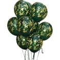 thumbnail image 1 of Globos de camuflaje. 24 por paquete. Látex de alta calidad, tamaño de 12 pulgadas. Perfecto para fiestas o celebraciones temáticas al aire libre, caza o militares., 1 of 5