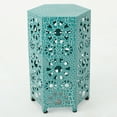 thumbnail image 1 of Elliot Table d'Appoint Extérieure 12 Pouces Sunburst Steal Sunburst Fer (Sarcelle Crackle), 1 of 1