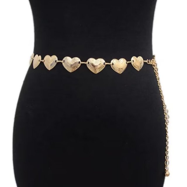 LYMAYTER Sexy Waist Chain Gothic Punk Heart Waist Chain - Vintage, AdjUS-CYYLtable, Non - Fading