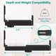 thumbnail image 5 of Soporte de pared para barra de sonido WALI Universal SLK202, negro, 5 of 8
