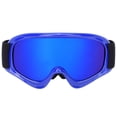 thumbnail image 1 of Gafas de seguridad antivaho de doble capa a prueba de viento para deportes al aire libre, gafas de esquí azules para niños, 1 of 8