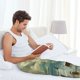 thumbnail image 5 of Balery Serene Coastal Blue Sky Pantalones de pijama para hombre, pijama ultraligero, pantalón de descanso-Large, 5 of 6