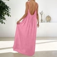 thumbnail image 3 of Misright Women's Backless Flowy Beach Maxi Dress, 3 of 10