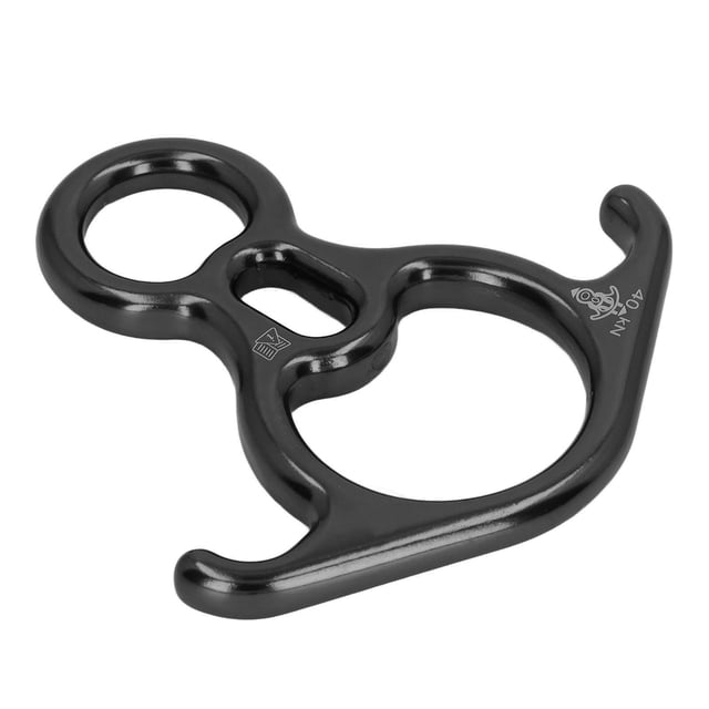Descensor De Escalada Placa De Aparejo De Escalada En Roca Portátil Peso Ligero En Forma De Cuerno De Buey 40KN Aleación De Aluminio De Alta Resistencia Para Espeleología ANGGREK Otros