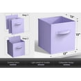 thumbnail image 4 of Sorbus Fabric Storage Bins 13" Foldable Cubes With Handles For Pantry, Cubbies, Toy And Closet Shelving Organization - 6Pk, 4 of 5