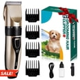 thumbnail image 2 of Electric Dog Clippers, Rechargeable Cordless Low Noise Hair Clipper Set with Accessories for Dogs, Cats, Horses & Other Pets – Professional Pet Grooming Clippers for Thick Coats,Gift,Christmas, 2 of 6