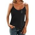 thumbnail image 6 of Tank Tops For Women Spaghetti Strap Sleeveless V Neck Summer Innerwear Slimming And Shaping Basic Thin Casual Top For Camisole Tops For Women, 6 of 7