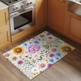 thumbnail image 2 of Sunflower Entryway Rug 2'x3'&nbsp; Non Slip Front Door Mats, Colorful Flowers Summer Botanical Watercolor Entrance Rugs Indoor Outdoor Carpet, Washable Floor Mats Small Area Rug for Bedroom Kitchen, 2 of 8