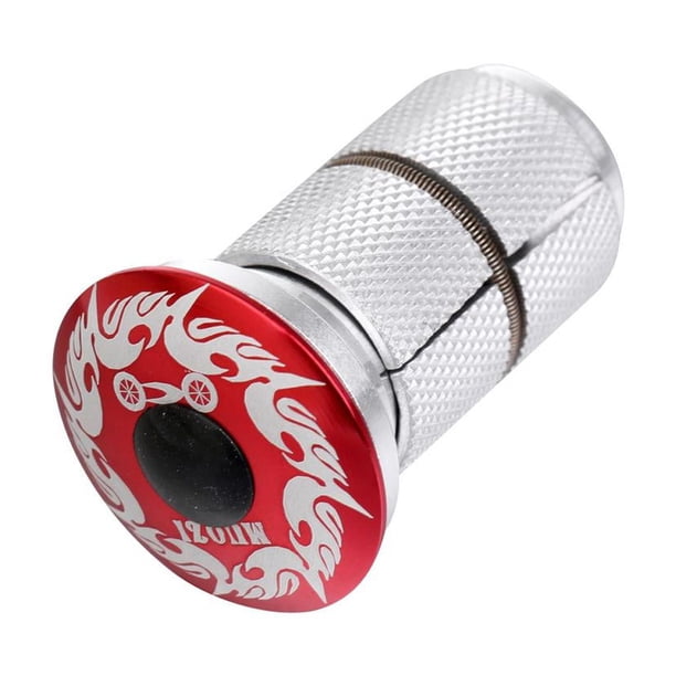 Tornillos de expansión para tapa de vástago de dirección de bicicleta, tapa superior, núcleo del tubo delantero de carbono rojo