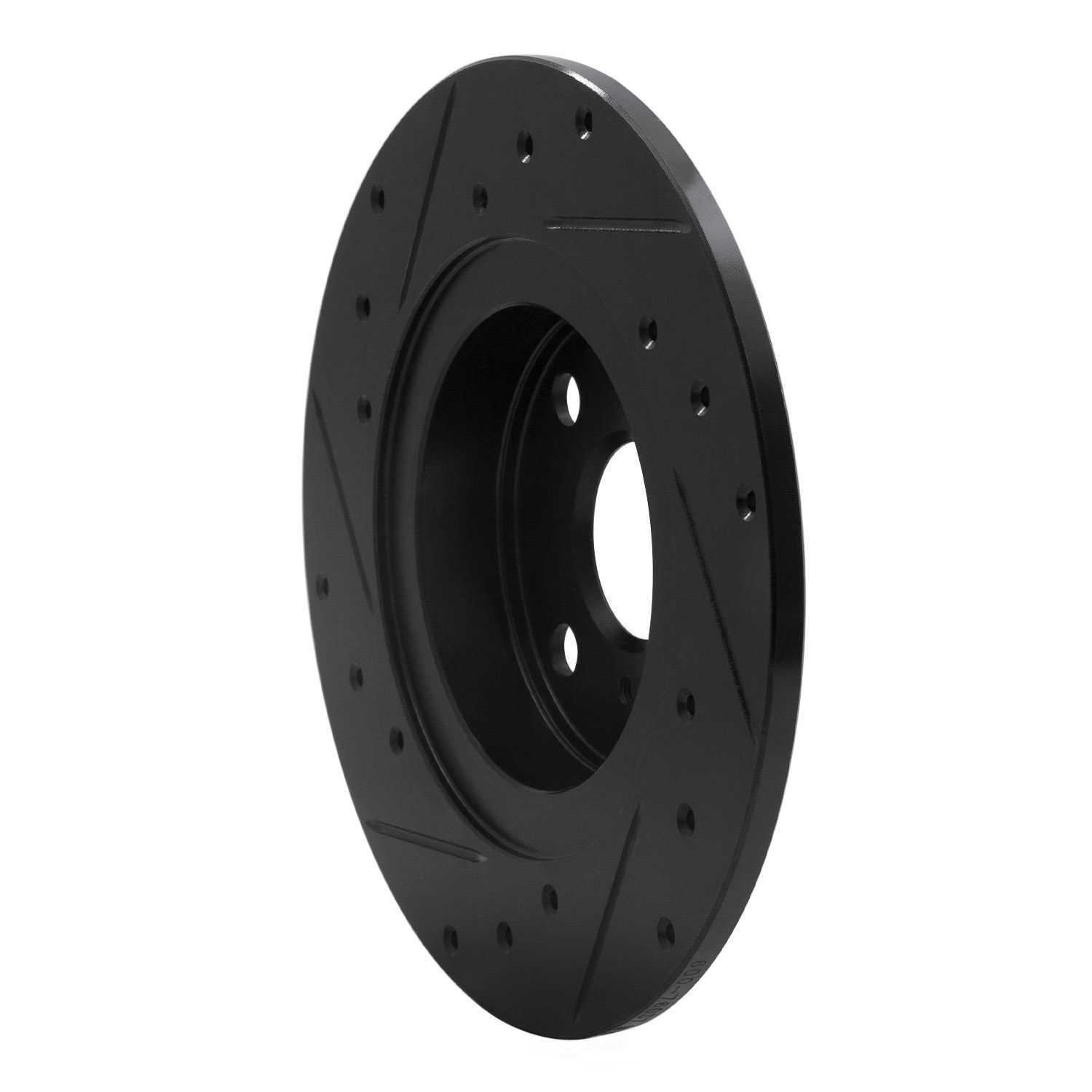 Dynamic Friction Company 633-76037R DFC Brake Rotor - Drilled And Slotted - Black
