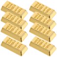 thumbnail image 4 of WORGEOUS 10 Uds casa de muñecas barras de oro modelo Mini ladrillo dorado diseño en miniatura barras de oro tamaño S hueco, 4 of 7