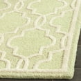 thumbnail image 4 of SAFAVIEH Cambridge Kyle Geometric Wool Runner Rug, Light Green/Ivory, 2'6" x 12', 4 of 8