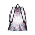 thumbnail image 2 of Rateoe Blue Swirl Fireworks Pattern Canvas College Laptop Backpack,Travel Daypack,Durable Rucksack Travel Notebook Bag School Backpack Book Bag for Men Women-Medium, 2 of 7