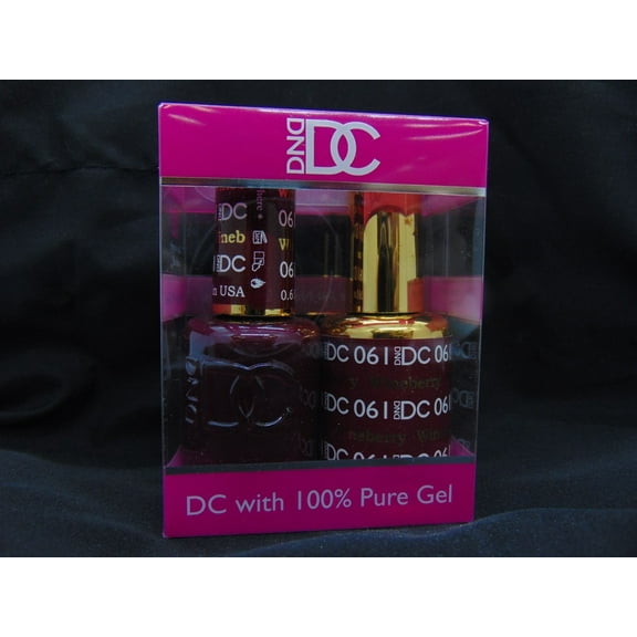 DND - DC Duo Soak off Gel & Matching nail polish, #DC061 Wineberry