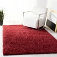 thumbnail image 2 of SAFAVIEH August Sophia Solid Shag Area Rug, Red, 3' x 5', 2 of 8