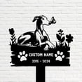 thumbnail image 5 of Handmadetneonsign Greyhound Memorial Metal With Stake, Greyhound Metal Name Sign Stake, Dog Metal Stake Decor 45016, 5 of 5