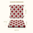 thumbnail image 6 of Soraya Scarlet Red Midback Dining Chair Cushion, 6 of 8