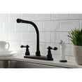 thumbnail image 3 of Kingston KB715ACL American Classic Two-Handle 4-Hole 8" Centerset Kitchen Faucet with Side Sprayer in Oil Rubbed Bronze, 3 of 7