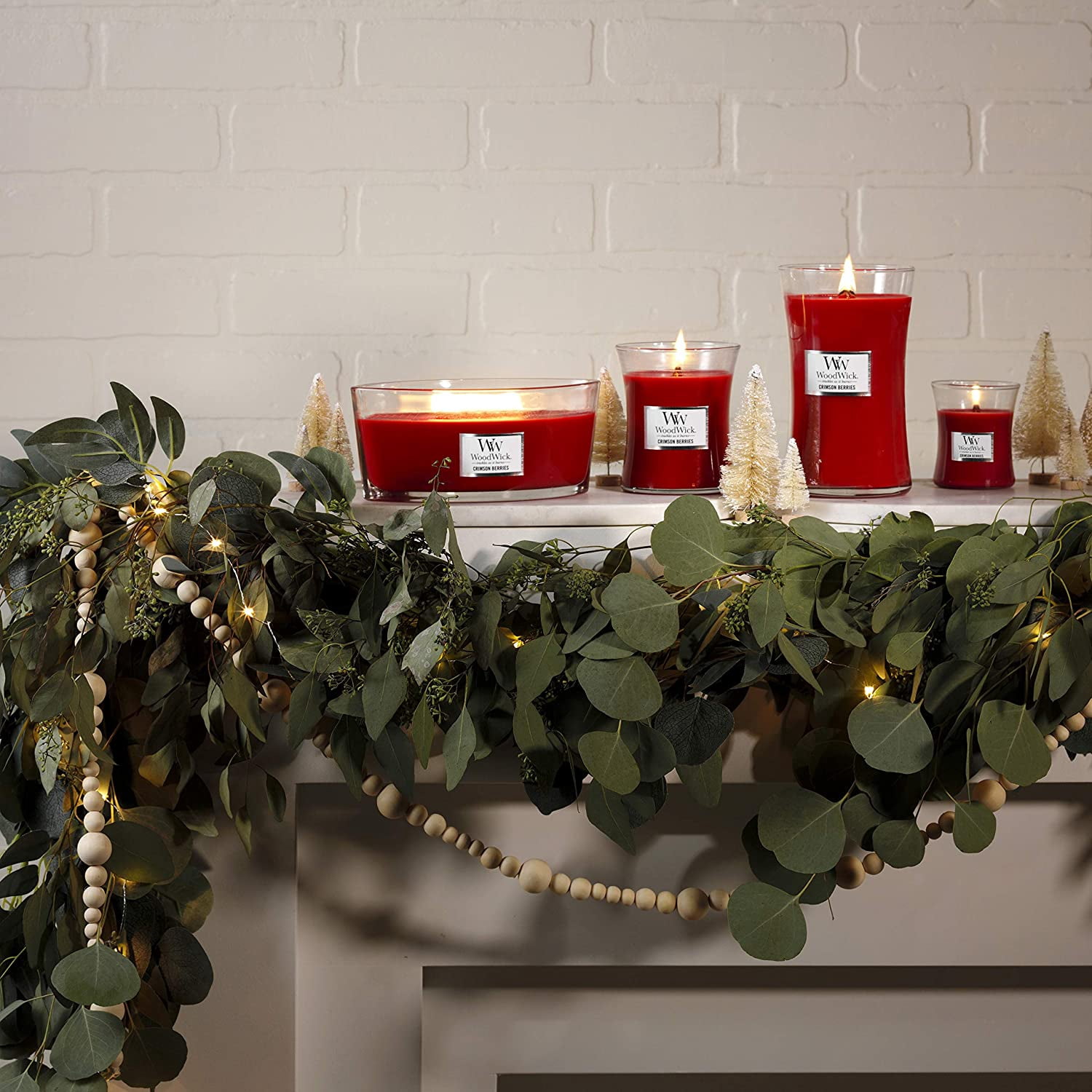 WoodWick - Crimson Berries Ellipse Jar Candle