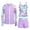 A-Purple143, variant on JAJAHO Girls Swimsuit 3 Pieces Long Sleeve Rash Guard Set Tropical Printed Tankini Bathing Suits Summer Kids Swimwear 3-10Y