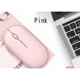 thumbnail image 1 of Ratón Bluetooth con carga de modo dual, silencioso y fresco, adecuado para computadoras de escritorio, portátiles, teléfonos móviles, tabletas, iPad rosa, 1 of 3
