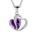 thumbnail image 4 of TidBay Fashion Women Hollow Multicolor Heart Pendant Rhinestone Chain Necklace Jewelry, 4 of 6