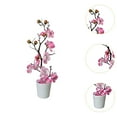 thumbnail image 6 of Dualoai Branch Artificial Potted Flower Faux Potted Flowers for Bedroom Home Wedding Pink, 6 of 9