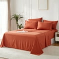 thumbnail image 5 of Davulos 7 Pieces Burnt Orange Comforter Set,Bed in a Bag Queen Size,Soft Lightweight Bedding for All Seasons with Comforter,Flat Sheet,Fitted Sheet,Pillowcases & Shams, 5 of 8